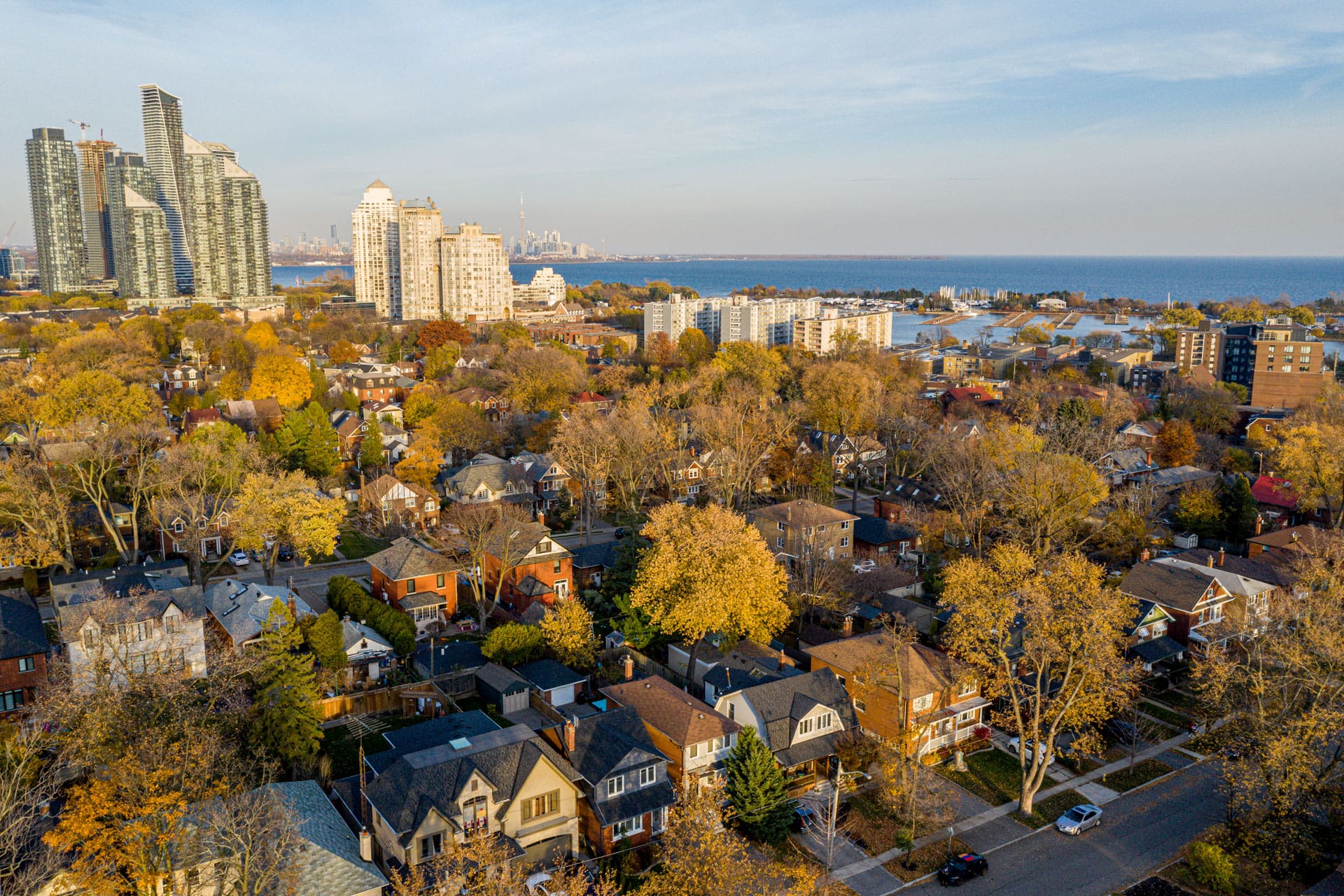 Mimico Triangle Aerial Shot